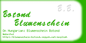 botond blumenschein business card